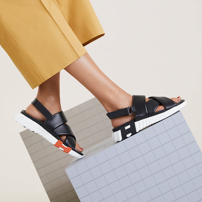 HERMES エレクトリック　39.5 Electric sandal - Black | Hermès UK
